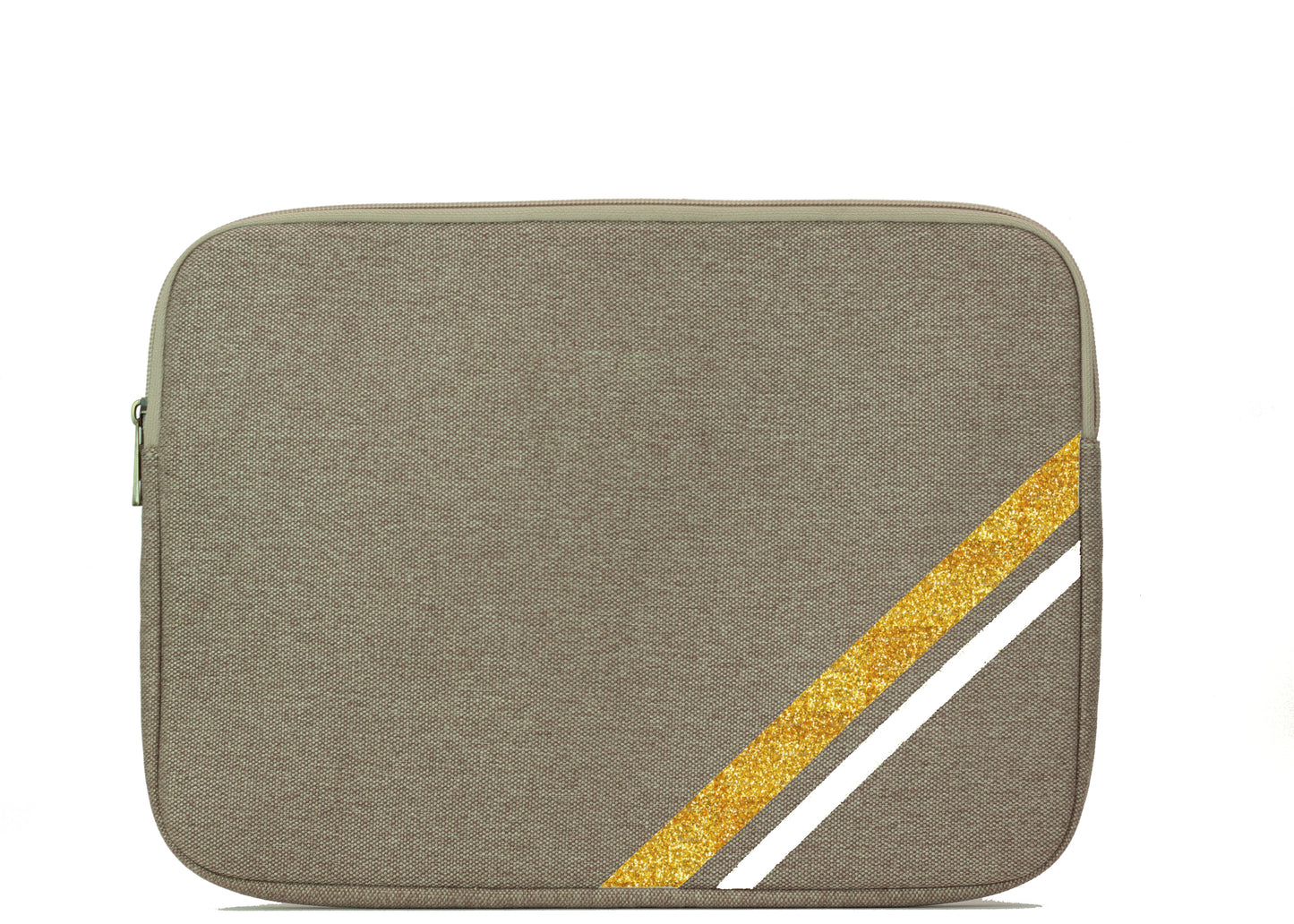 Personalized Beige Canvas Sleeve