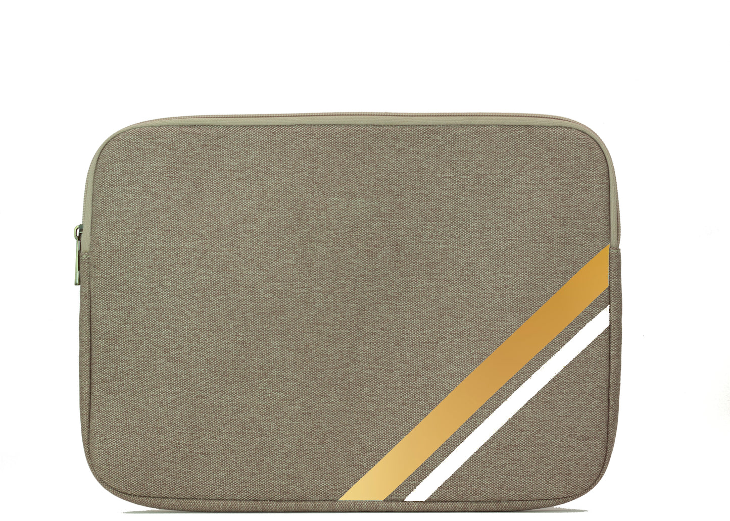 Personalized Beige Canvas Sleeve