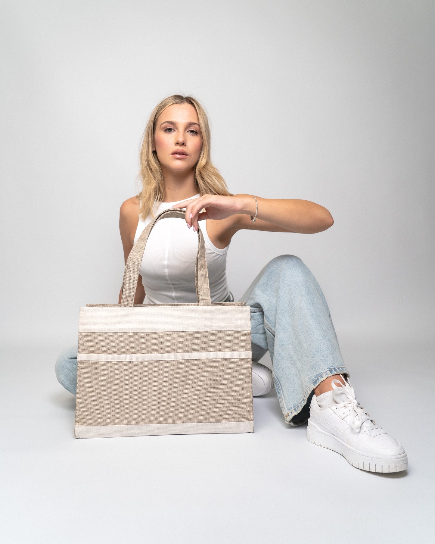 Nude Canvas Tote Bag