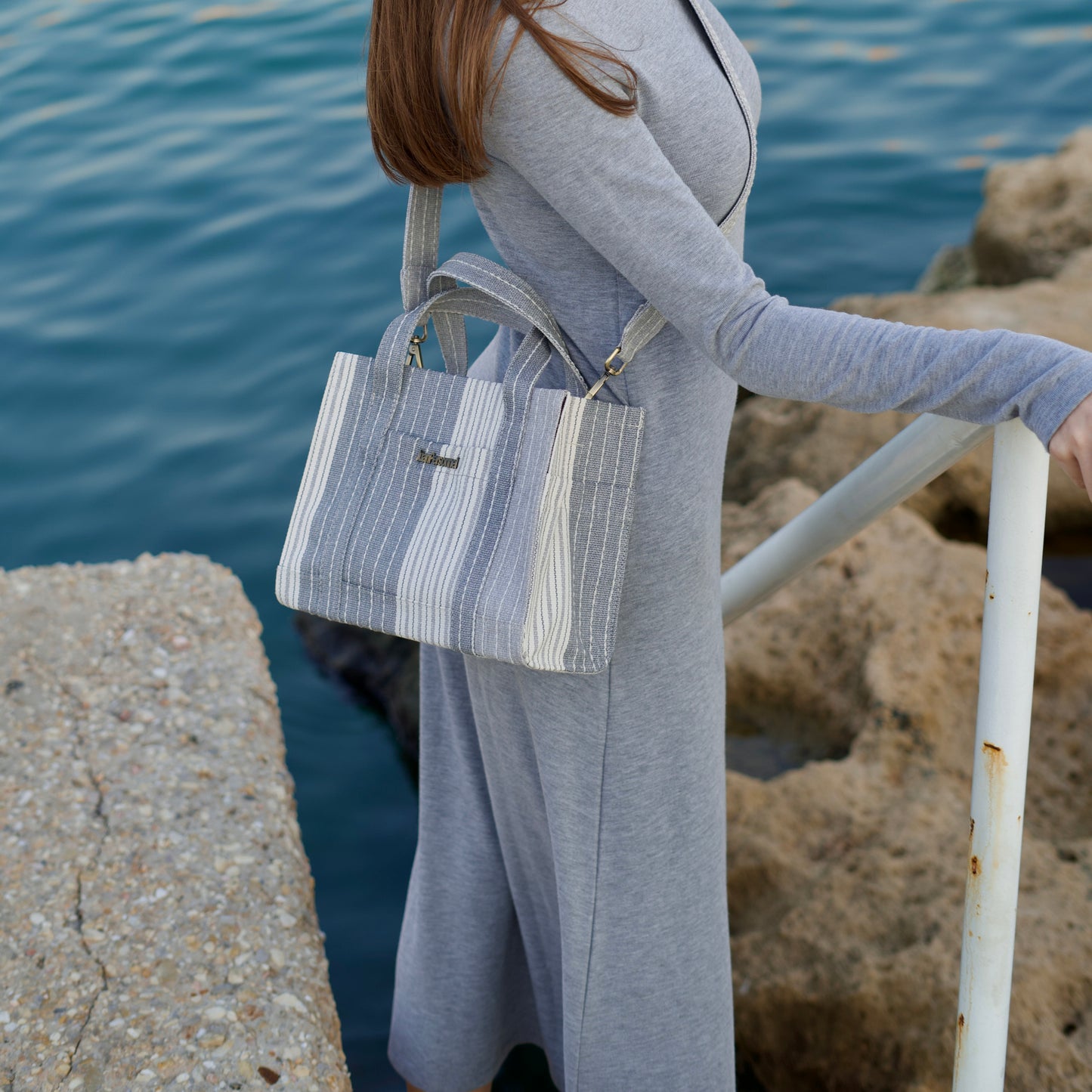 Striped Canvas Tote