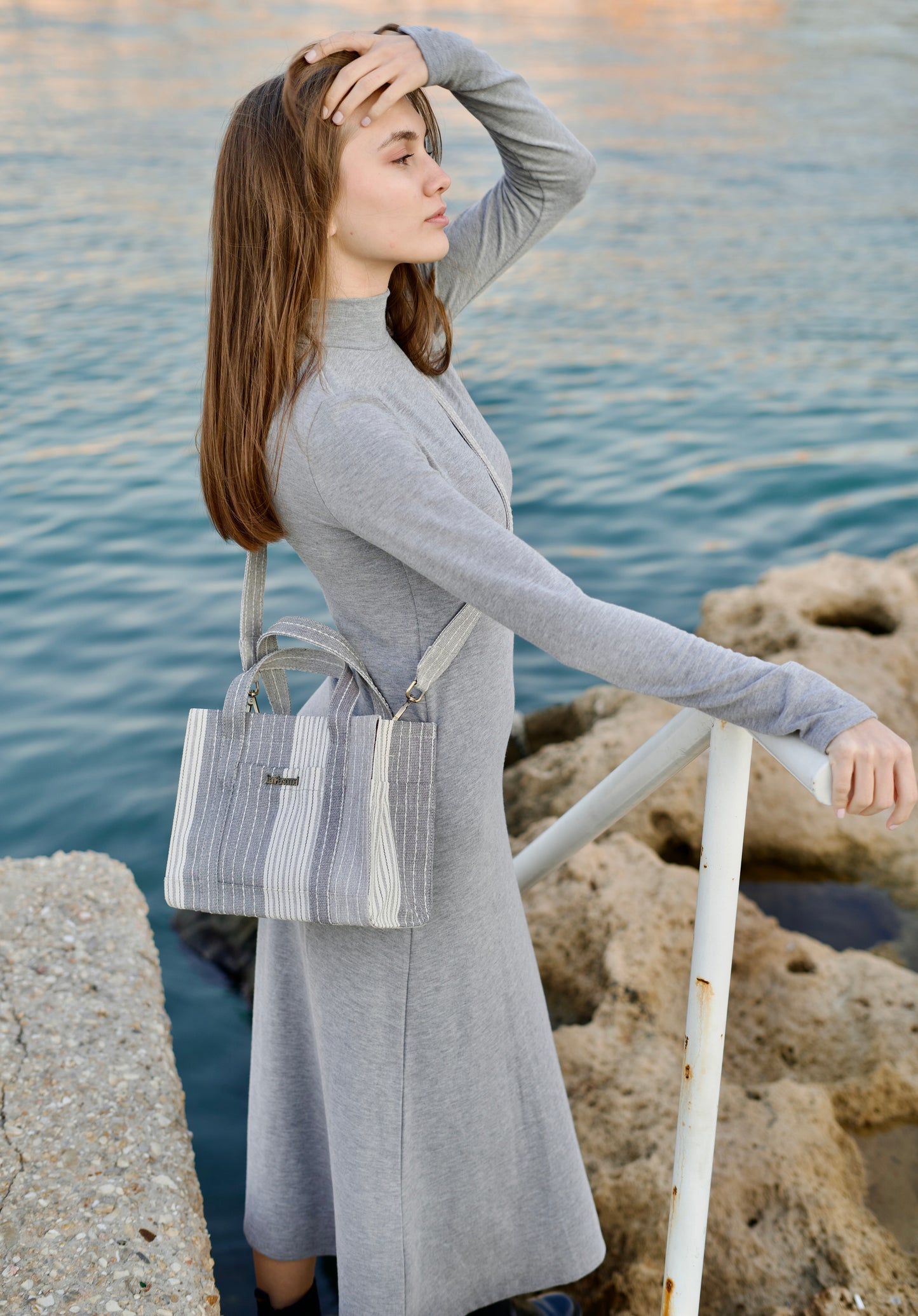 Striped Canvas Tote