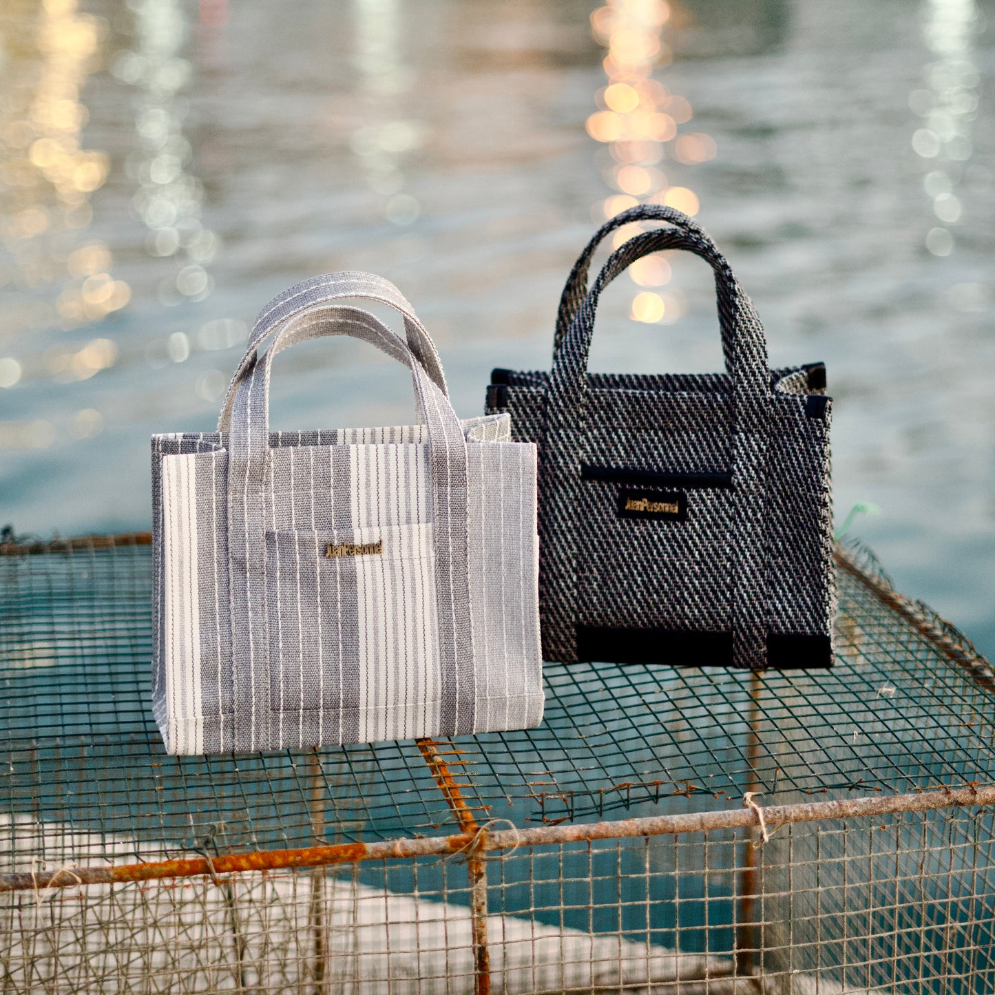 Striped Canvas Tote