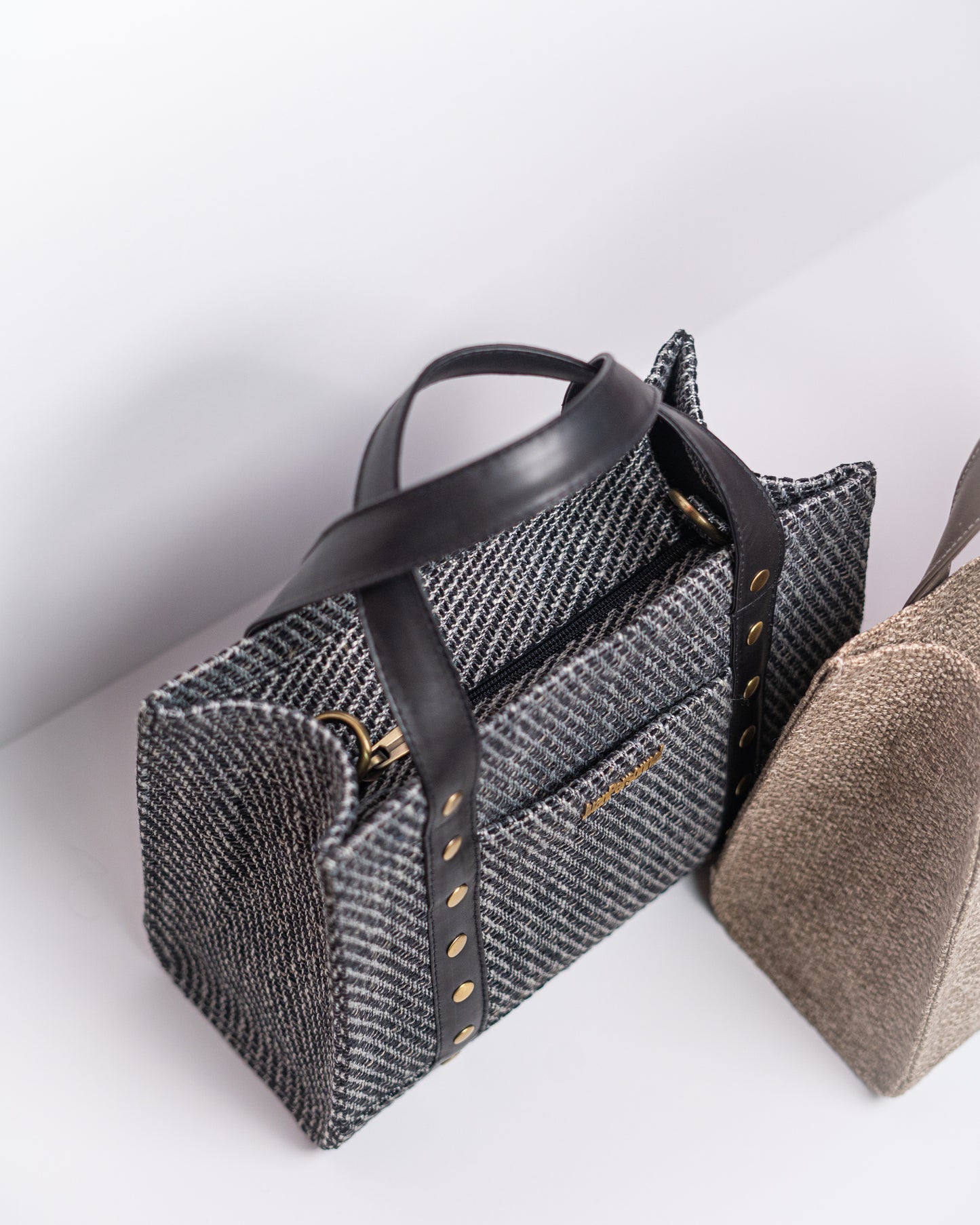 Black Jacquard Tote