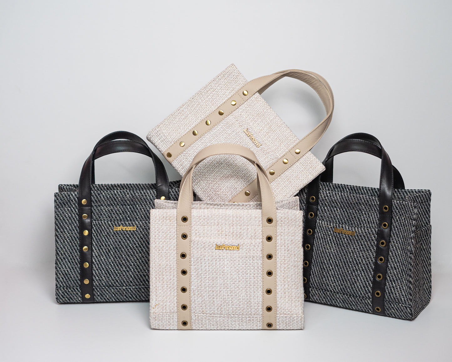 Black Jacquard Tote