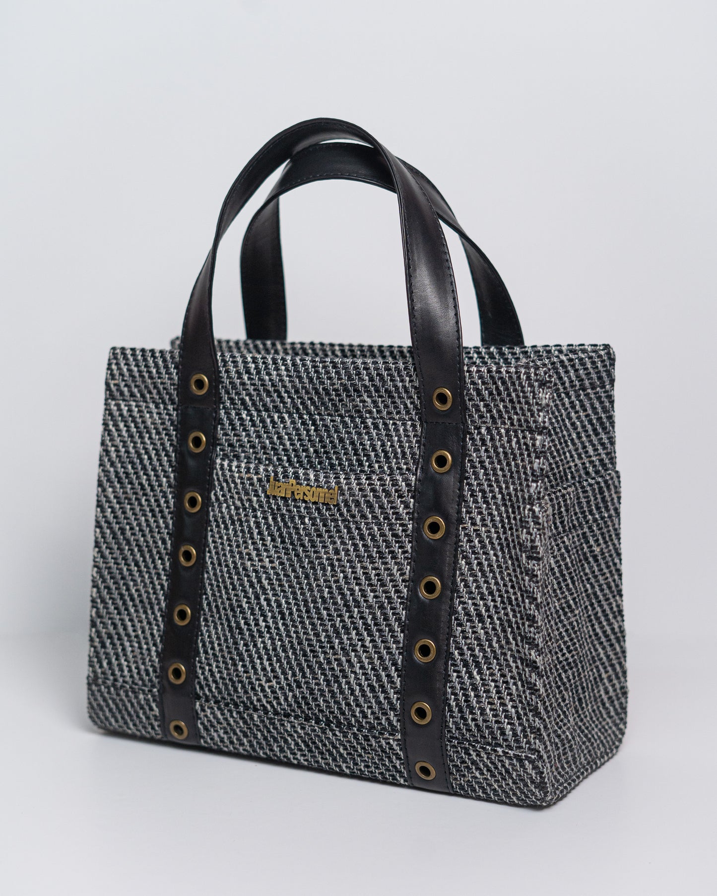 Black Jacquard Tote