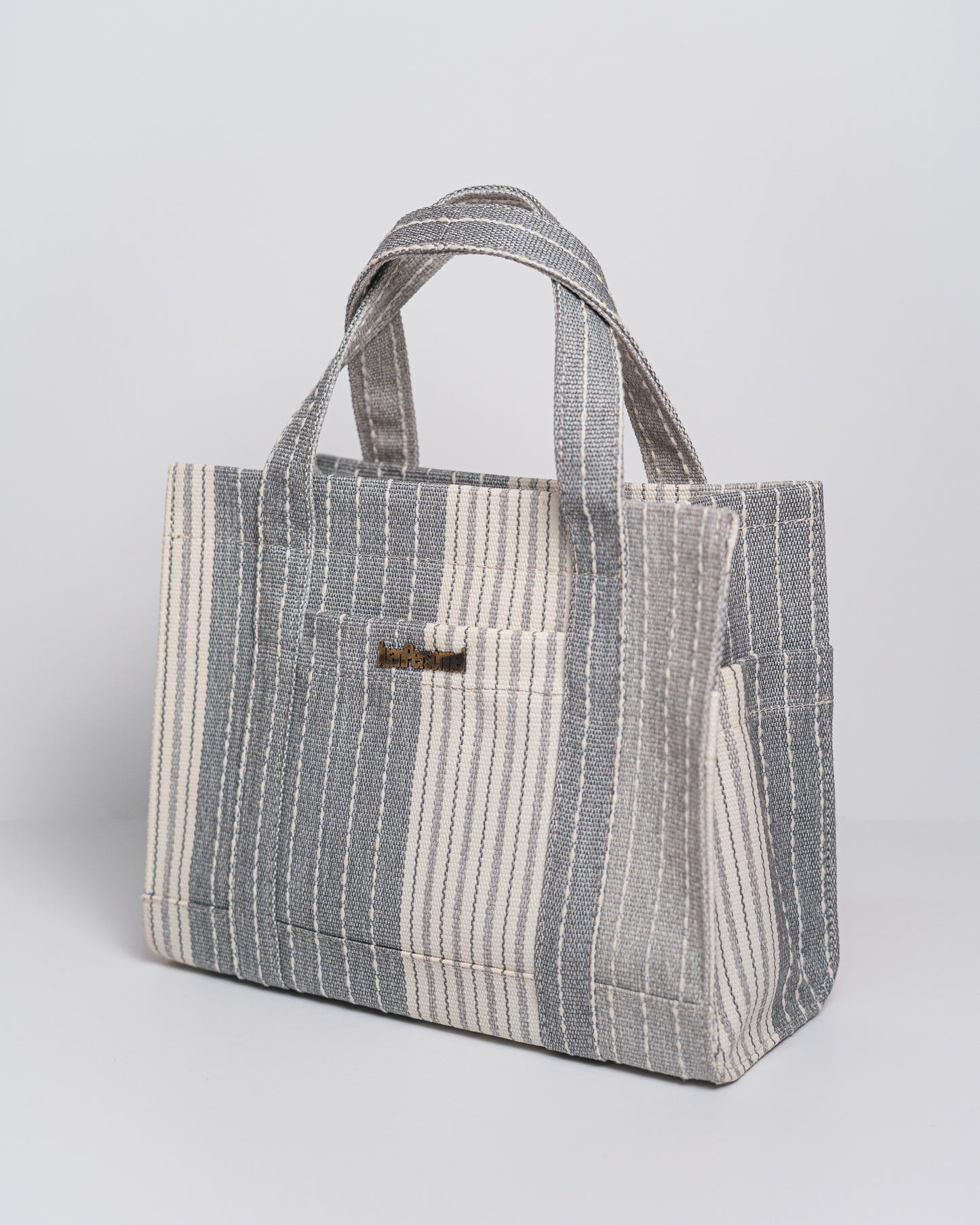 Striped Canvas Tote