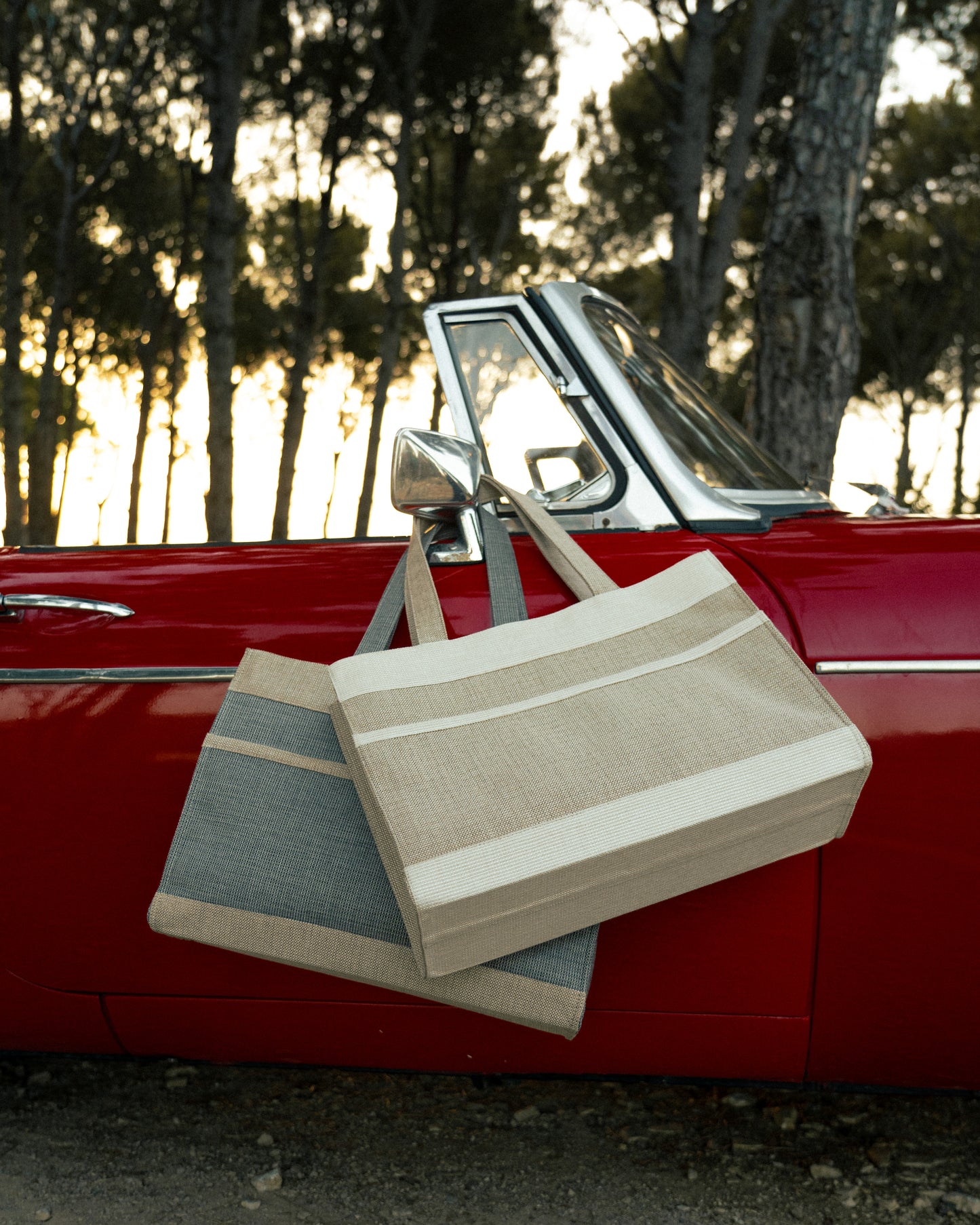 Grey Canvas Tote Bag