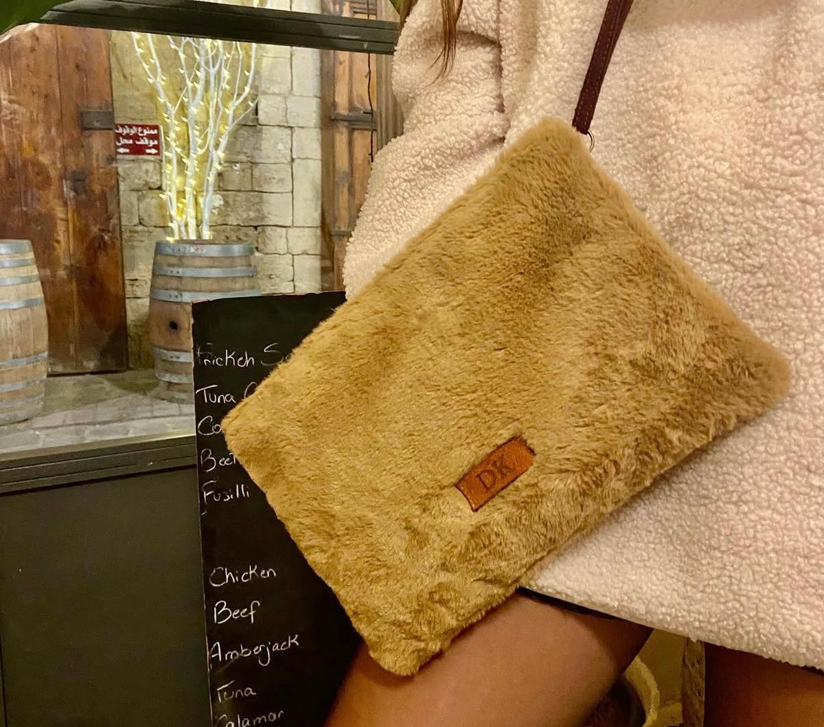 Faux-Fur Purse