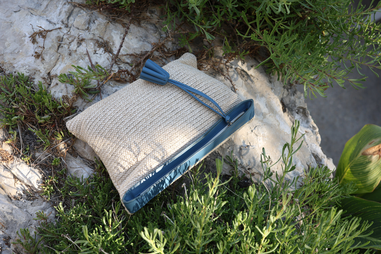 Blue Flower Purse