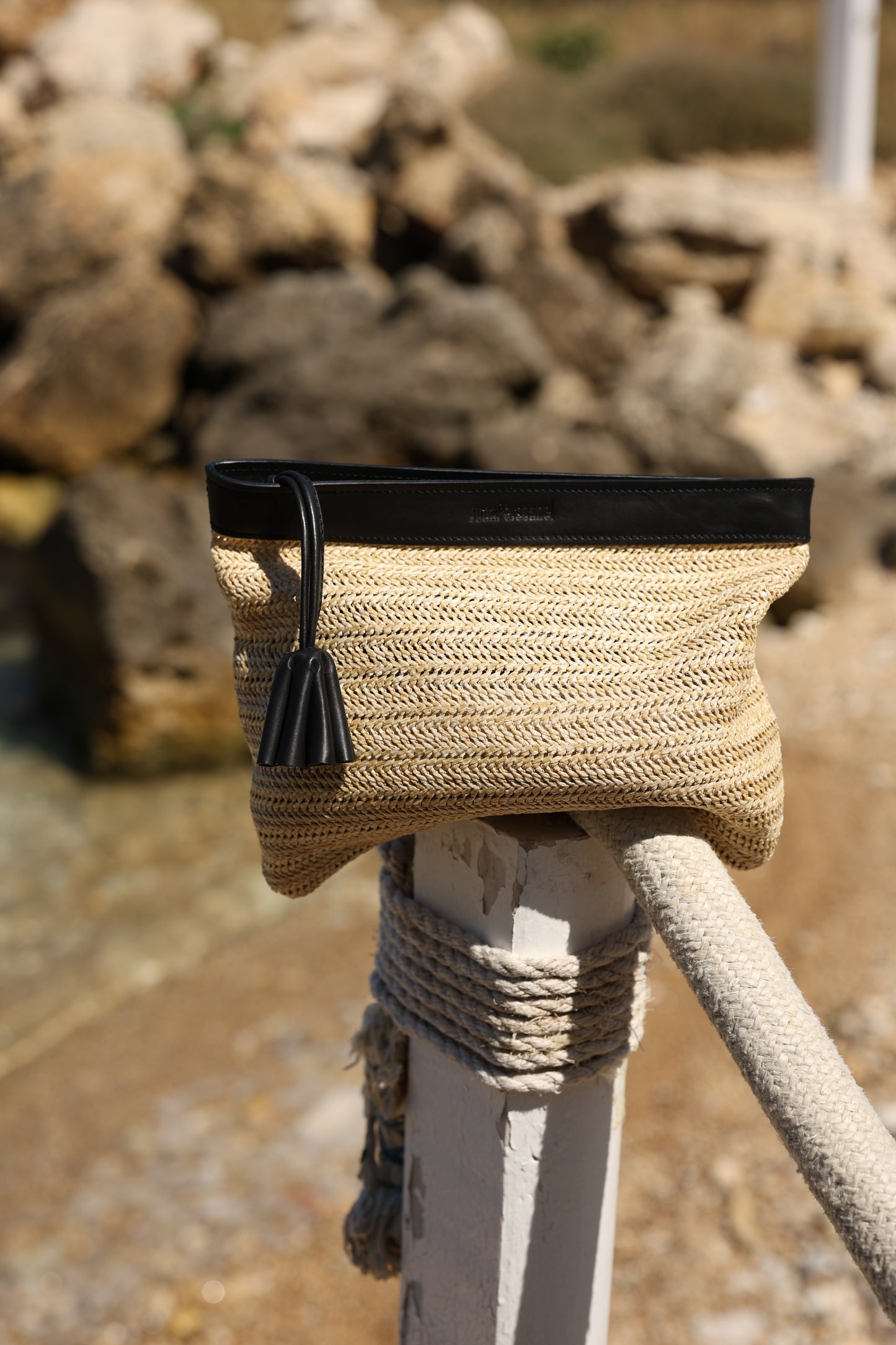 Black Flower Purse