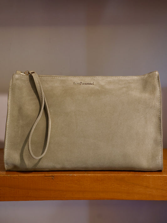 Nude Suede Purse
