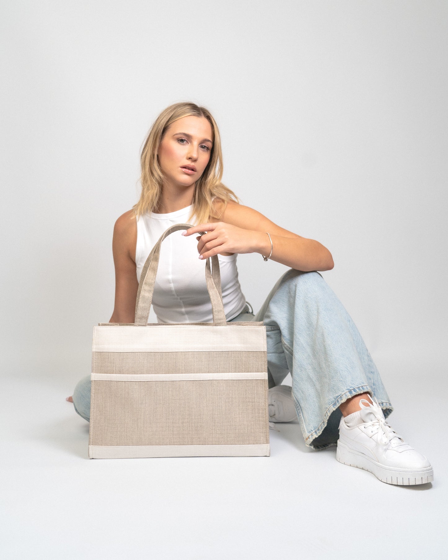 Nude Canvas Tote Bag