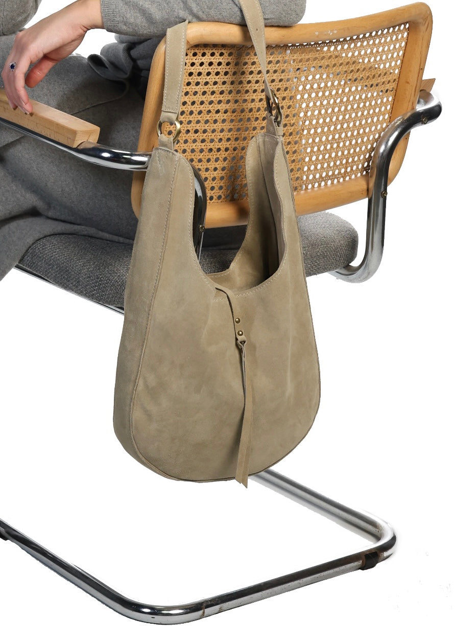 Beige Hobo Bag