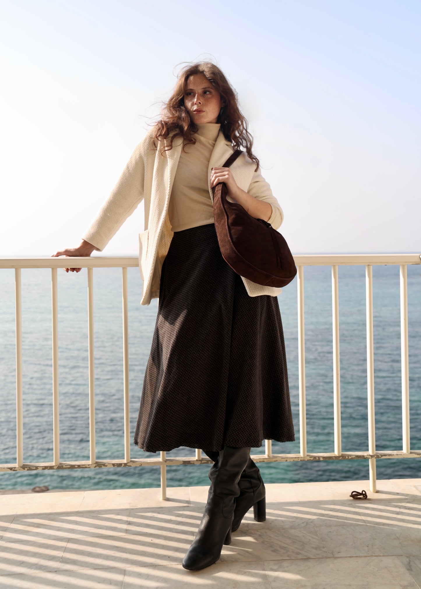 Chocolate Brown Hobo Bag