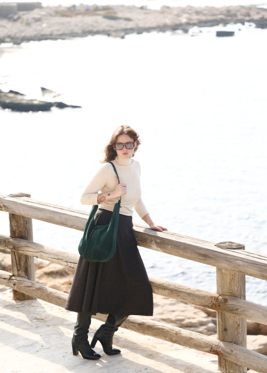 Forest Green Hobo Bag