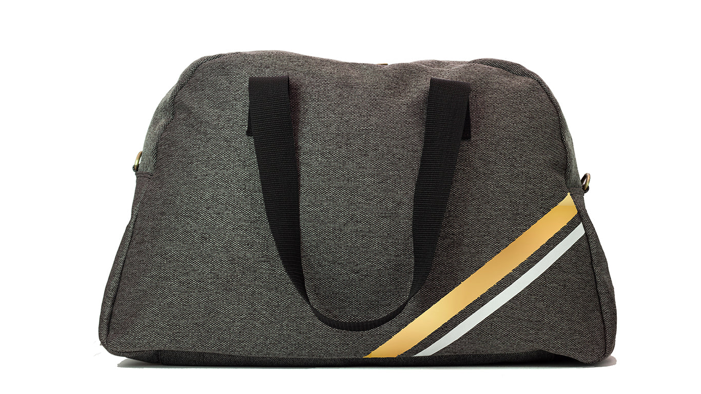 Dark Grey Canvas Luggage