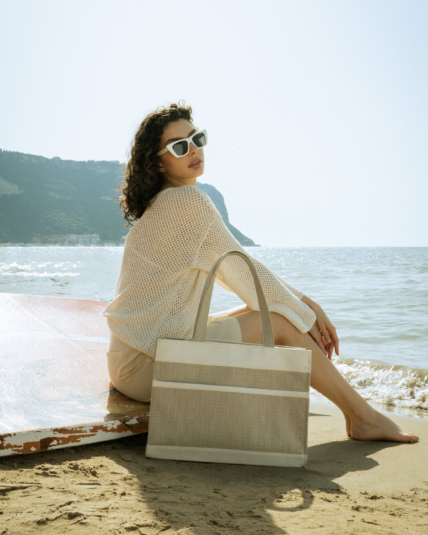 Nude Canvas Tote Bag