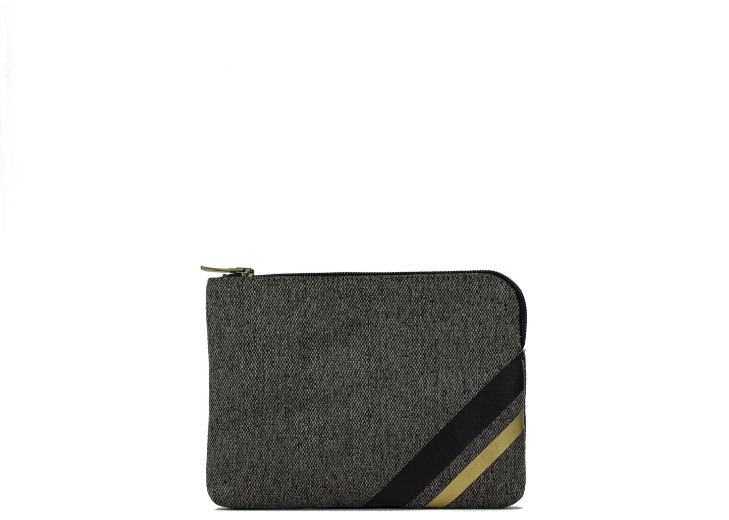 Dark Grey Canvas Clutch