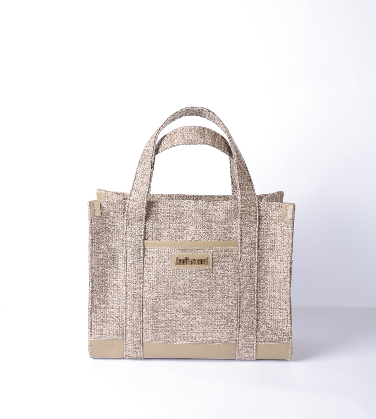 Greige Tweed Tote