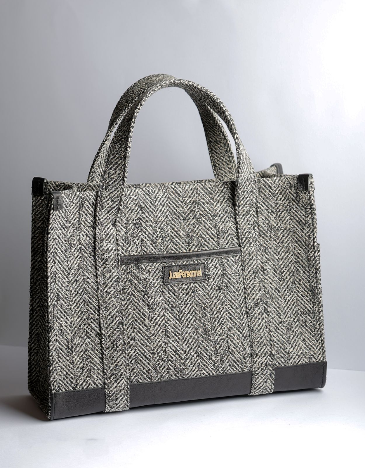 Black Jacquard Tote