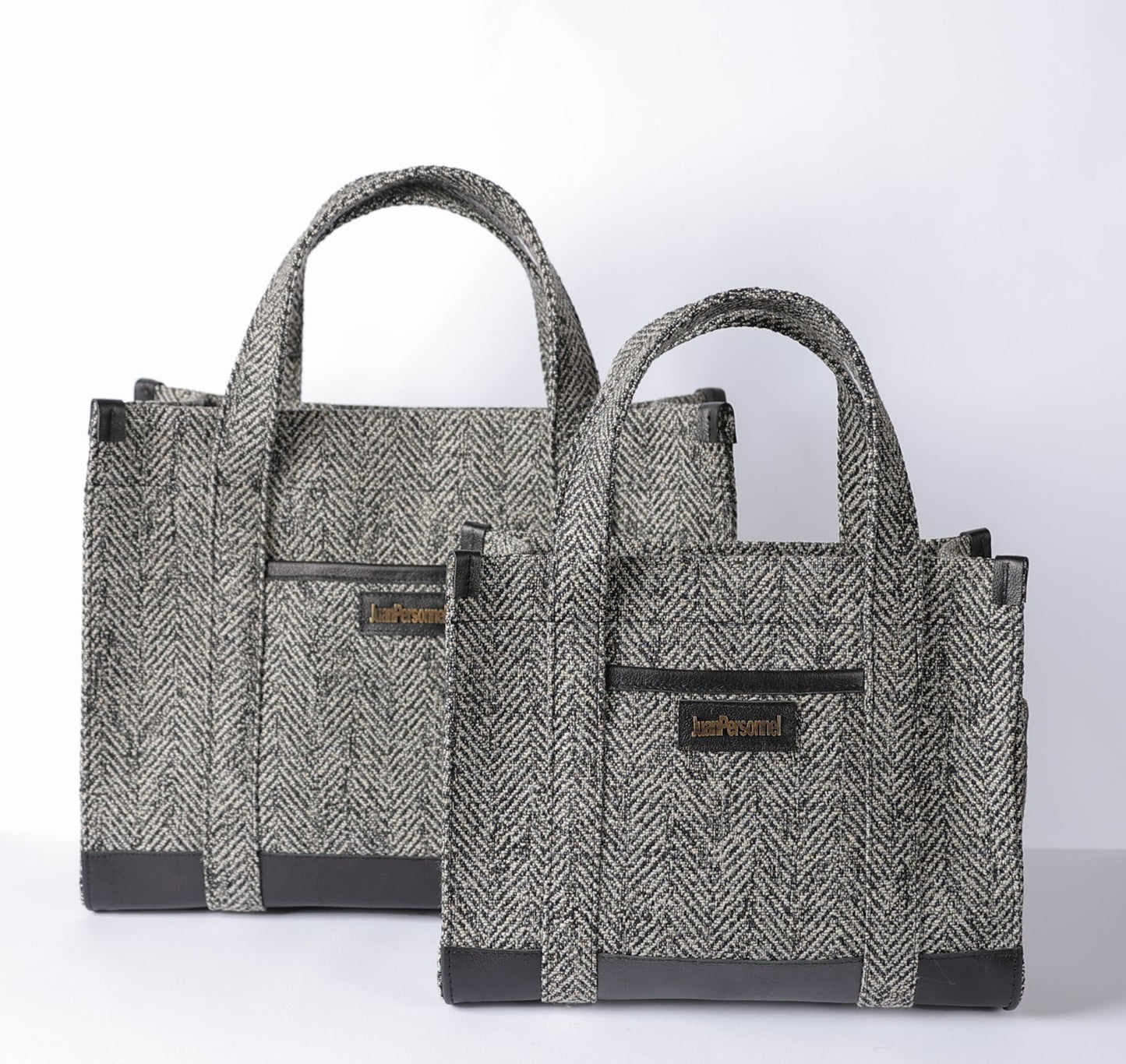 Black Jacquard Tote